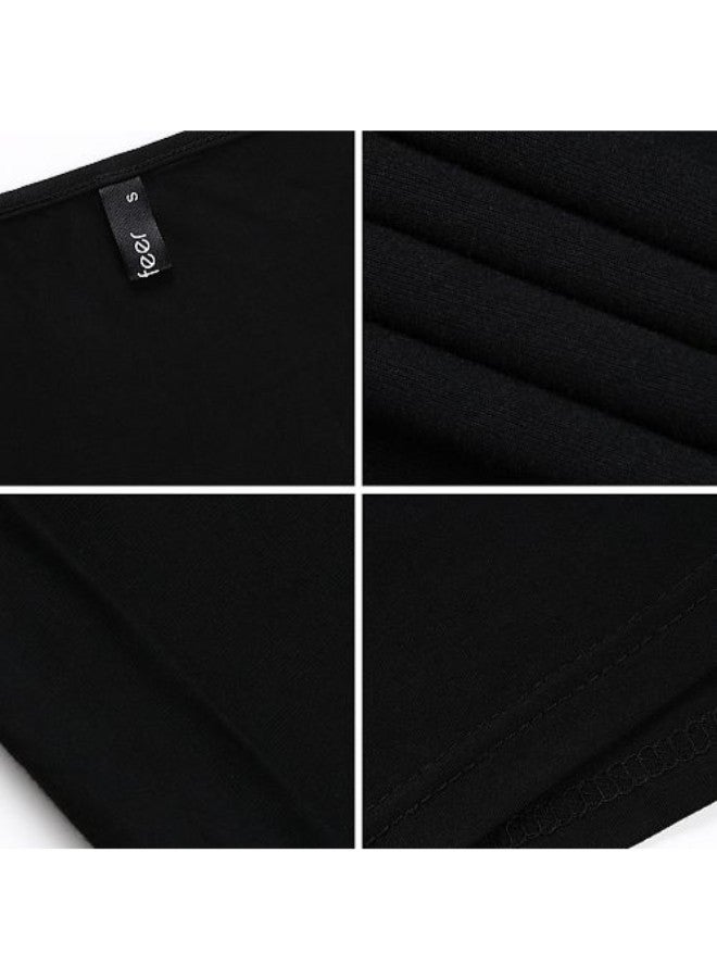 Mixfeer Short Sleeve Deep V Neck T-Shirt Black - Image 4
