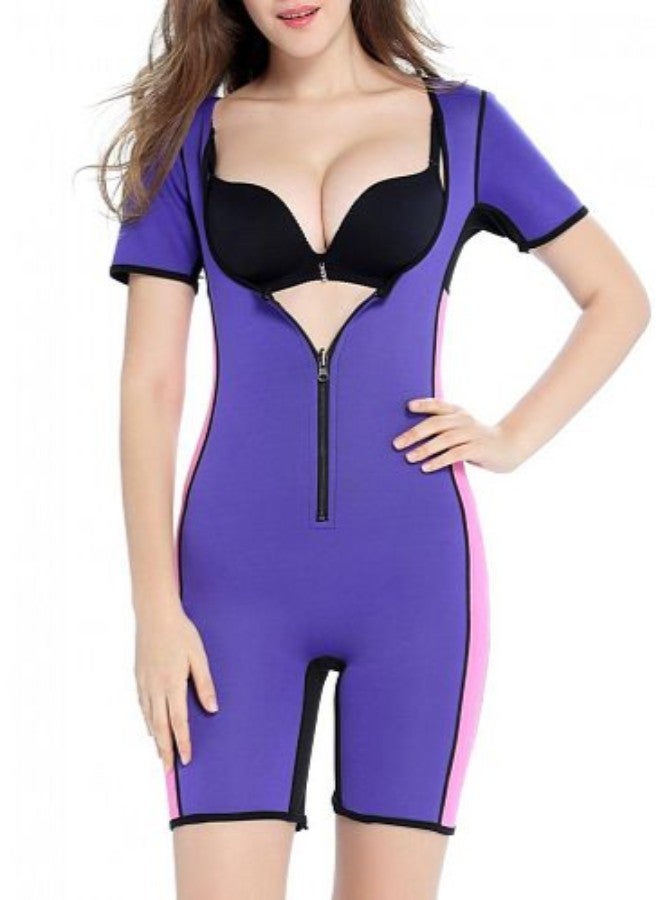 Tummy Waist Slimming Corset Body Shaper Purple - Image 1