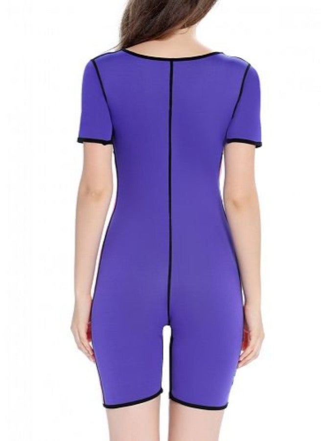 Tummy Waist Slimming Corset Body Shaper Purple - Image 2