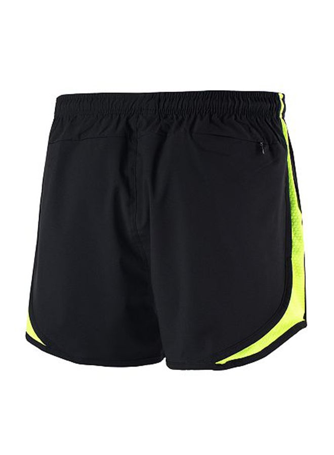 ARSUXEO 2 in 1 Running And Cycling Sports Shorts Green/Black - Image 2