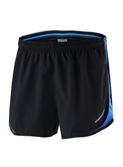 ARSUXEO 2 in 1 Running And Cycling Sports Shorts Blue/Black  - Image 1