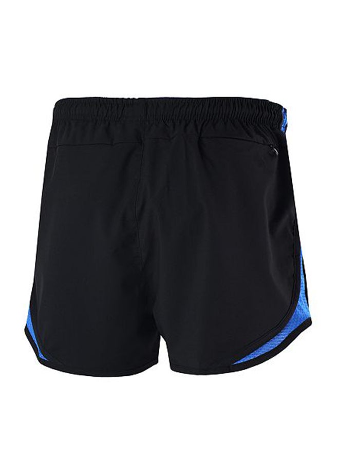 ARSUXEO 2 in 1 Running And Cycling Sports Shorts Blue/Black - Image 2