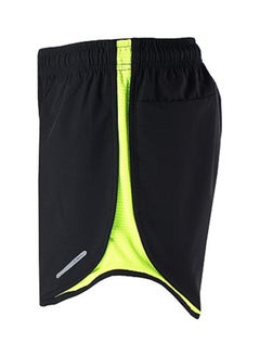 ARSUXEO 2 in 1 Running And Cycling Sports Shorts Green/Black  - Image 4