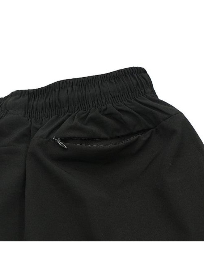 ARSUXEO 2 in 1 Running And Cycling Sports Shorts Blue/Black - Image 3