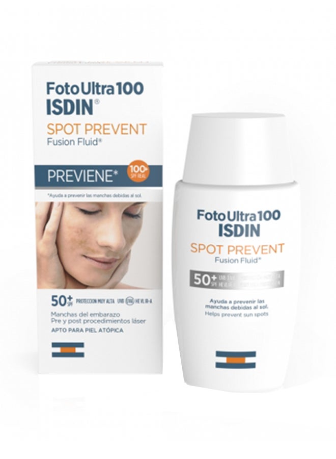 إيسدن الواقي الشمسي فوتو ألترا 100 سبوت بريفنت فيوجن فلويد بعامل وقاية من الشمس 50+ 50ملليلتر