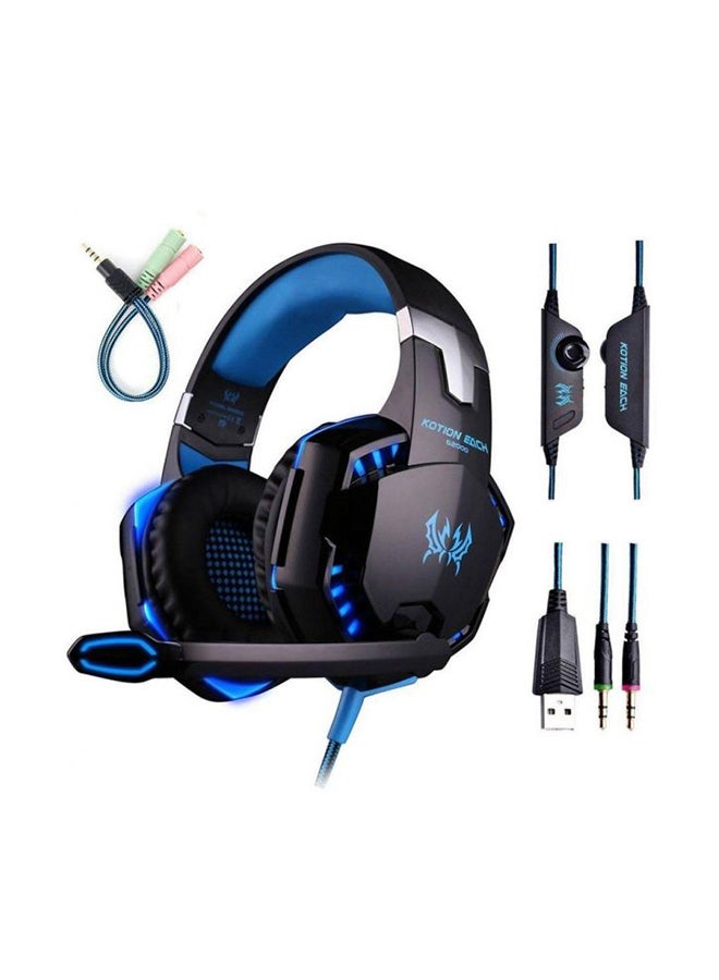 KOTION EACH Over-Ear Gaming Wired Headset With Microphone For PS4/PS5/XOne/XSeries/NSwitch/PC - Image 2