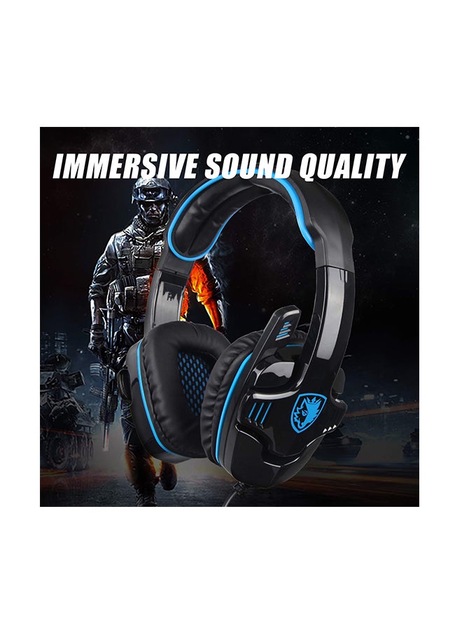 Sades SA708GT Wired Over-Ear Gaming Headphones With Microphone For PlayStation 4  - Image 4