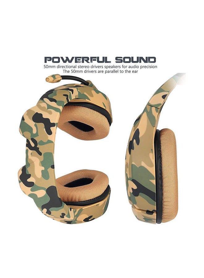 أونيكوما سماعة رأس K1 سلكية للألعاب بتصميم يغطي الأذن مزودة بميكروفون لجهاز الألعاب بلايستيشن 4/ جهاز الألعاب بلايستيشن 5/ إكس بوكس ون/ إكس بوكس سيريس إكس/ نينتندو سويتش/ الكمبيوتر - Image 5