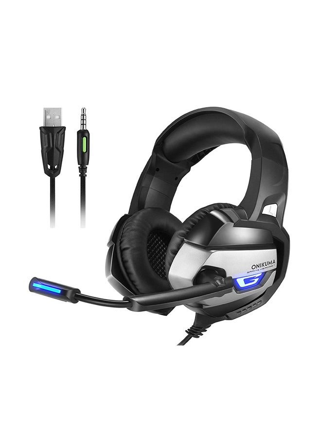 onikuma - K5 Over-Ear Gaming Wired Headset With Microphone For PS4/PS5/XOne/XSeries/NSwitch/PC - Image 1