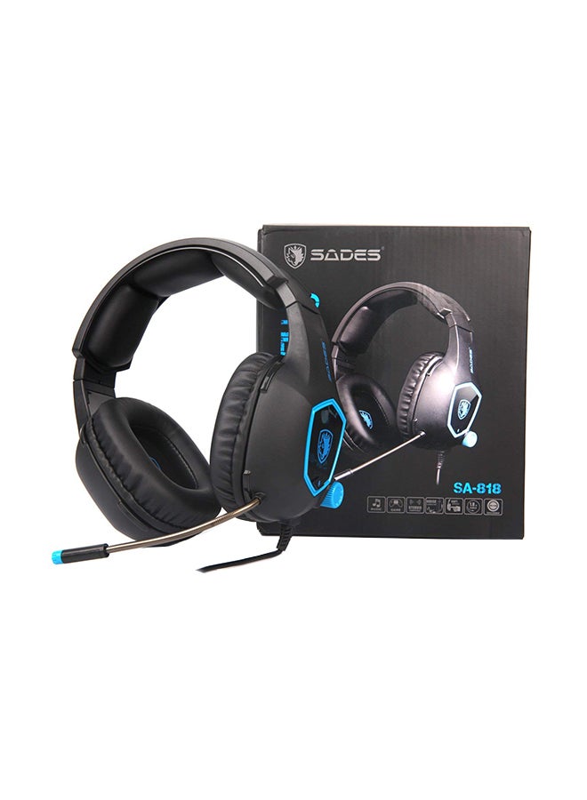 ساديس سماعة رأس ستيريو سلكية للألعاب مع ميكروفون - Image 1