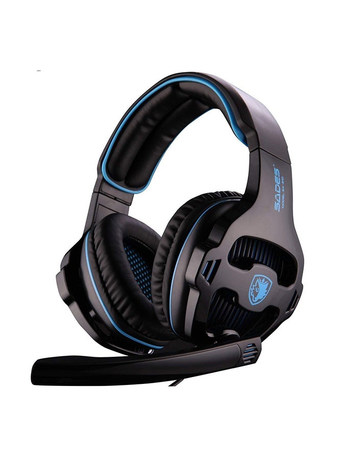 Sades - SA-810 Wired Over-Ear Gaming Headset With Mic - Image 1