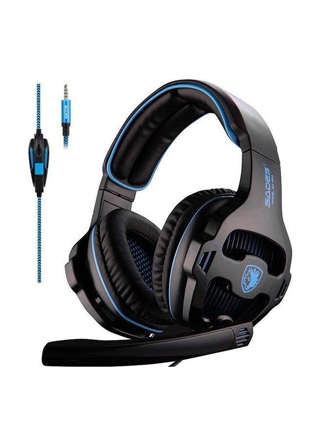 Sades - SA-810 Wired Over-Ear Gaming Headset With Mic - Image 1