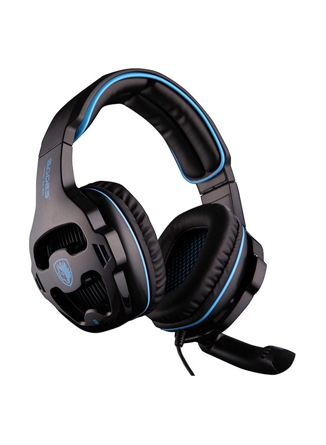 Sades - SA-810 Wired Over-Ear Gaming Headset With Mic - Image 1