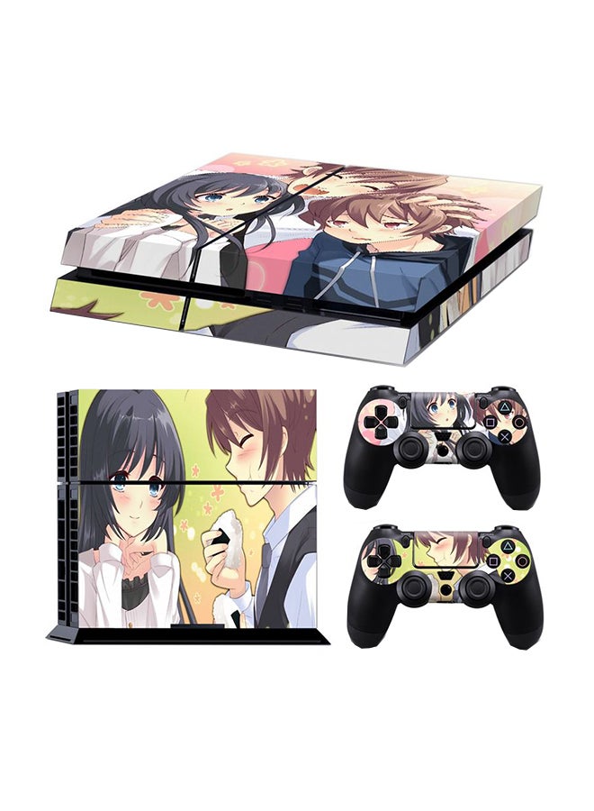 ملصق حماية لذراع التحكم لجهاز بلايستيشن 4 من قطعتين