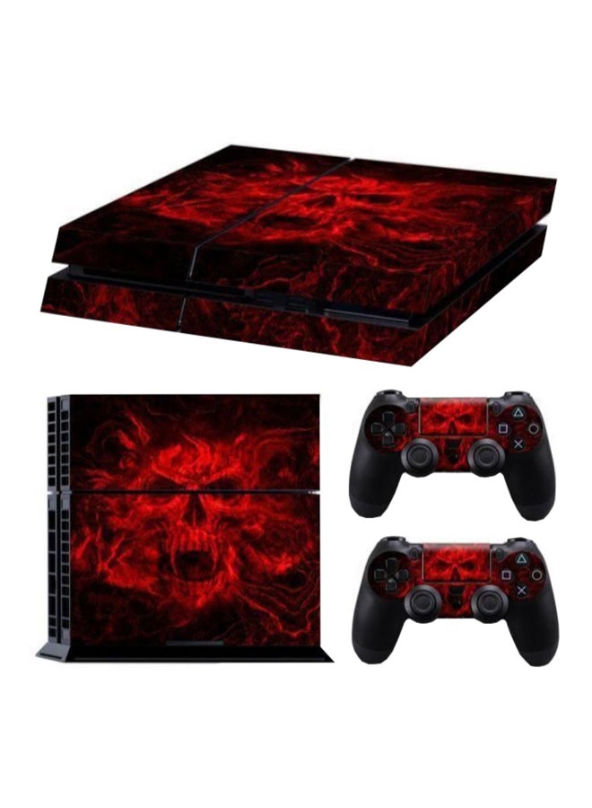 طقم ملصقات  بطبعة لجهاز بلايستيشن 4 من 3 قطع