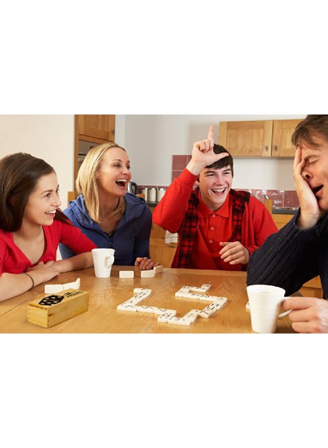 بريبيلي مجموعة مكونة من 28 قطعة دومينو تحمل ستة مزدوجة في صندوق تخزين - Image 4