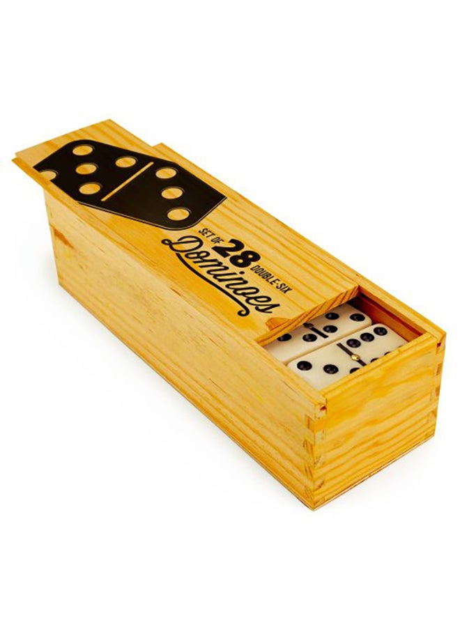 بريبيلي مجموعة مكونة من 28 قطعة دومينو تحمل ستة مزدوجة في صندوق تخزين - Image 2