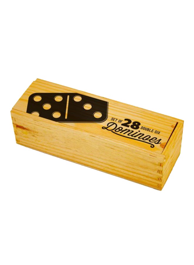 بريبيلي مجموعة مكونة من 28 قطعة دومينو تحمل ستة مزدوجة في صندوق تخزين - Image 1