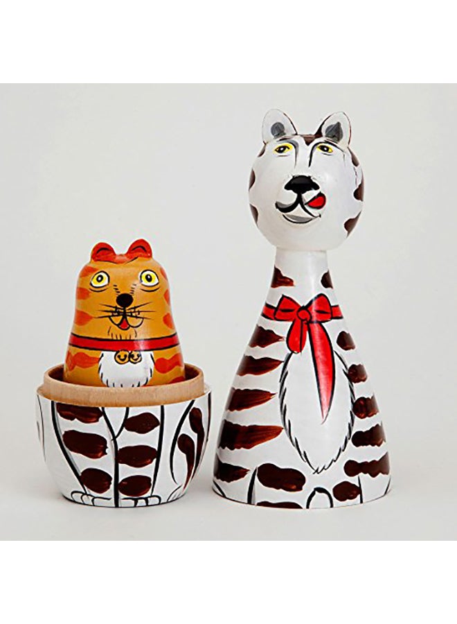 Bits and Pieces - 5-Piece Cleo And Friends Nesting Cat Dolls Set - Image 1