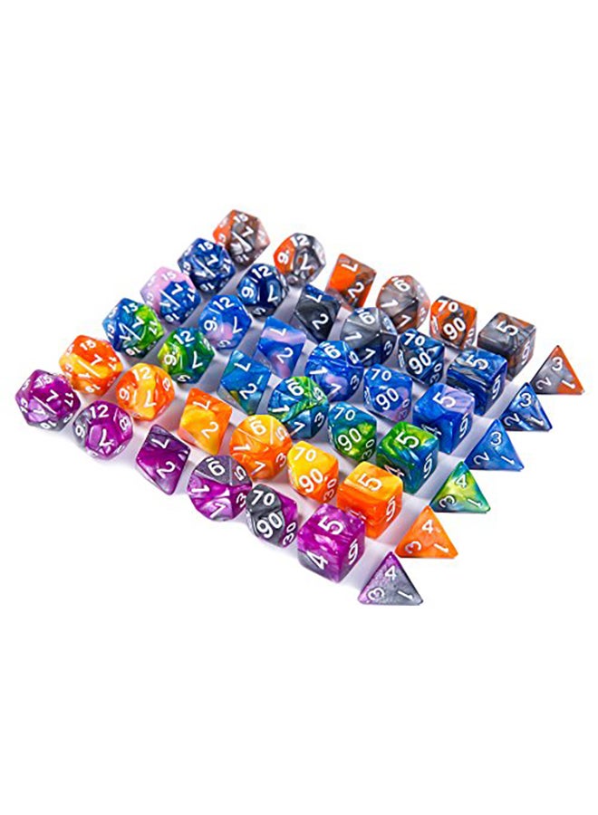CiaraQ 42-Piece Polyhedral Dice Set With Drawstring Pouch  - Image 2