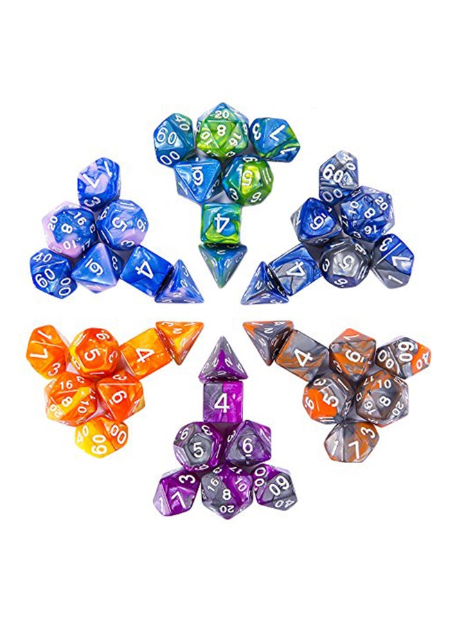 CiaraQ 42-Piece Polyhedral Dice Set With Drawstring Pouch  - Image 1