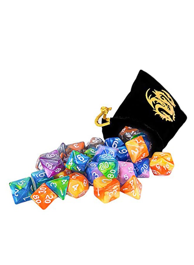 CiaraQ 42-Piece Polyhedral Dice Set With Drawstring Pouch  - Image 3