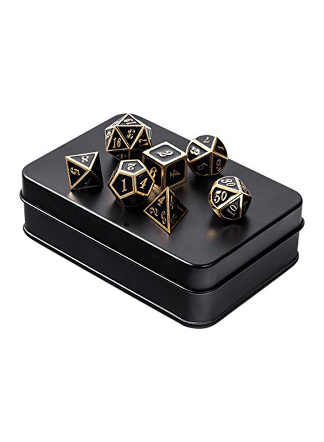 DNDND 7-Piece Metal Polyhedral Dice Set - Image 1