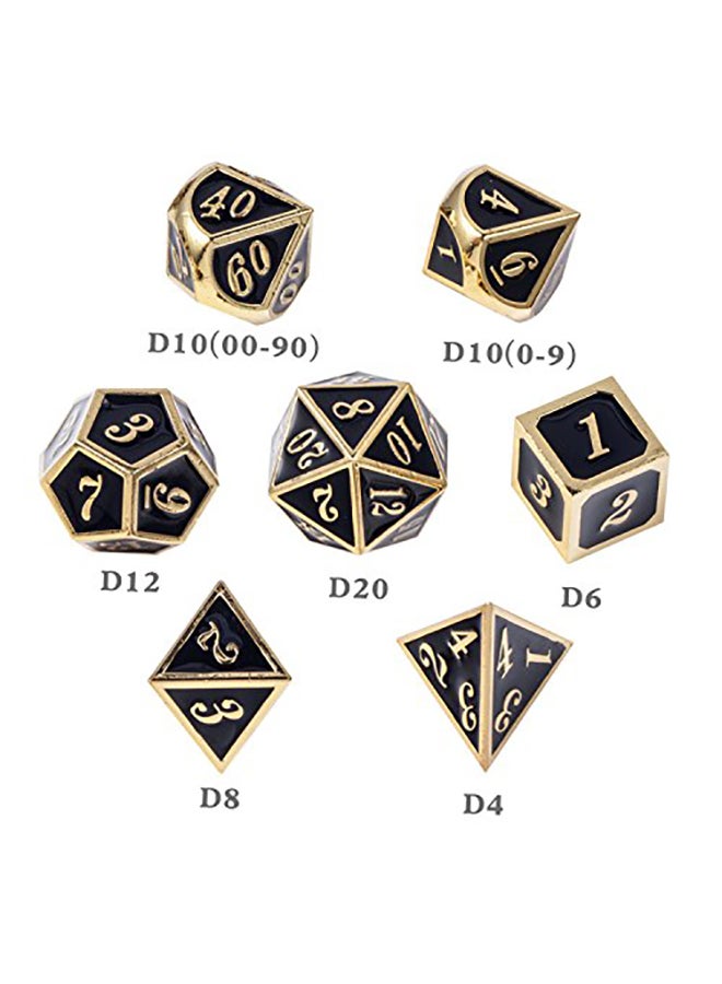 DNDND 7-Piece Metal Polyhedral Dice Set - Image 2