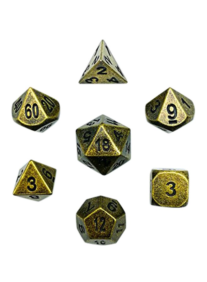 BESCON 7-Piece Metal Polyhedral Dice Set - Image 1