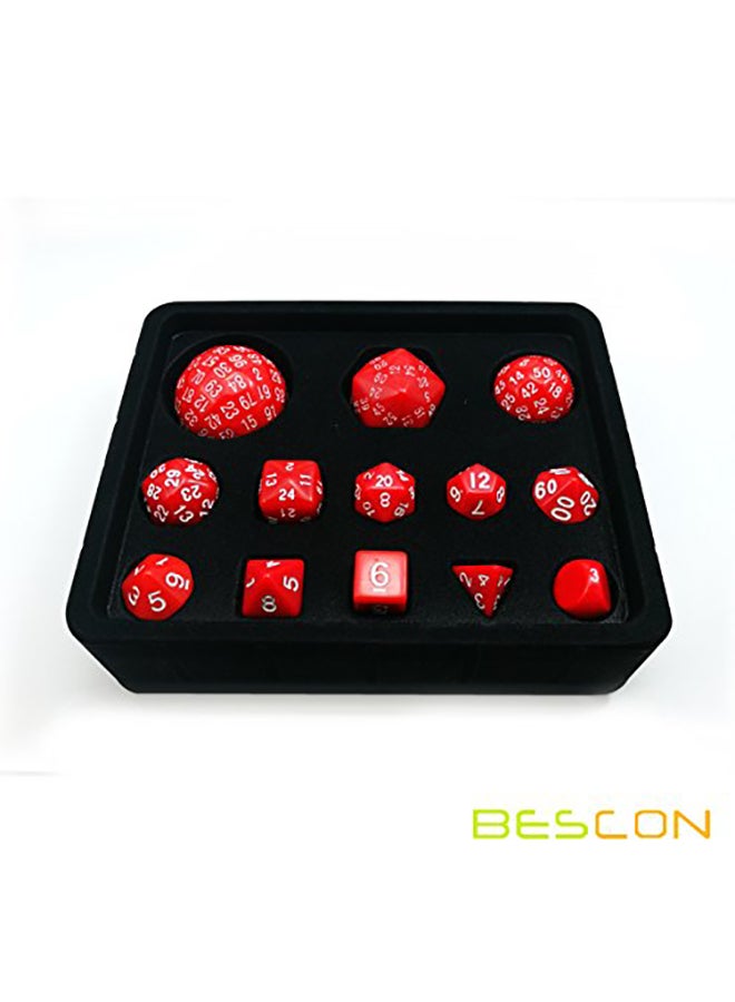 13-Piece D3-D100 Dice Set