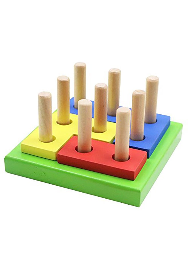 Revanak Wooden Geometric Board Stacking Blocks Puzzle  - Image 3
