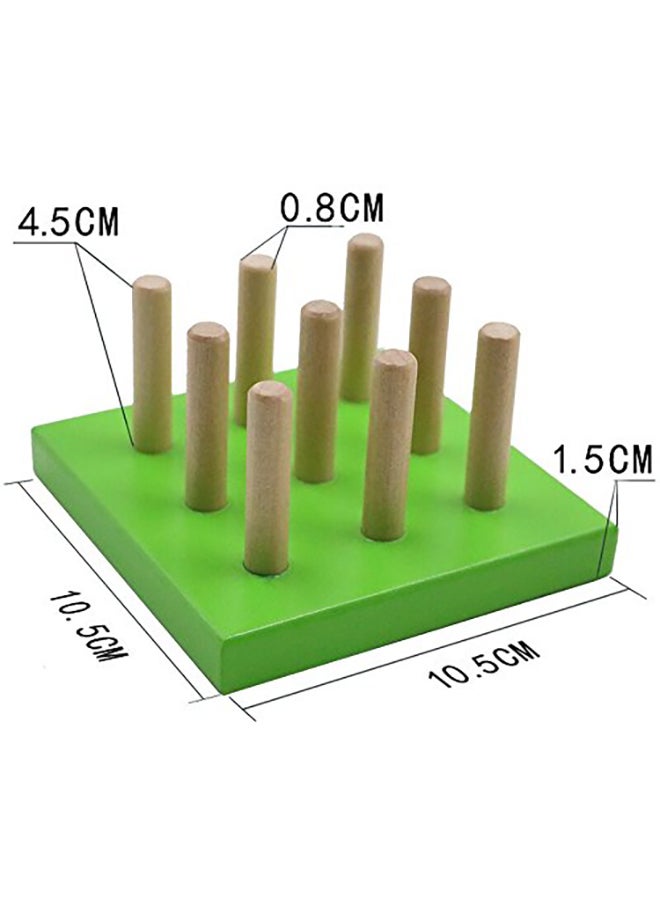 Revanak Wooden Geometric Board Stacking Blocks Puzzle  - Image 4