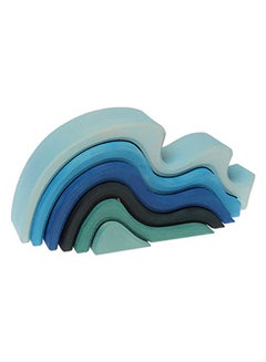 Grimm's Spiel and Holz Design Water Waves Stacker Wooden Blocks(Large) 6  - Image 3