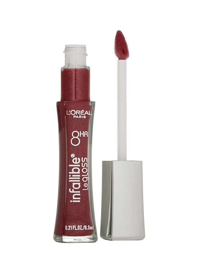 L'OREAL PARIS - Infallible 8 Hr Le Lip Gloss 240 Glistening Berry - Image 1