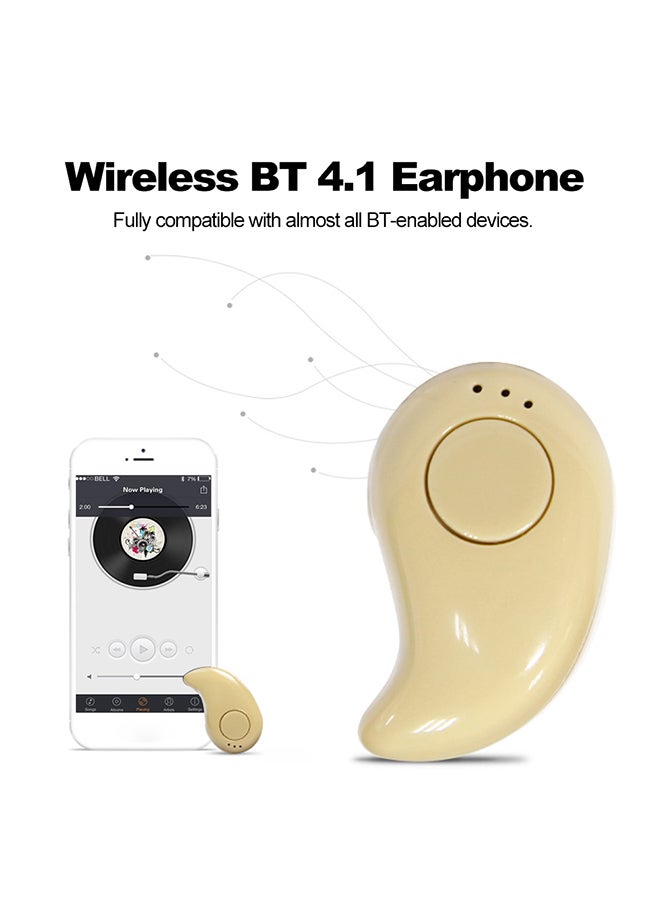 Generic - S530 Bluetooth In-Ear Headphones Beige - Image 1