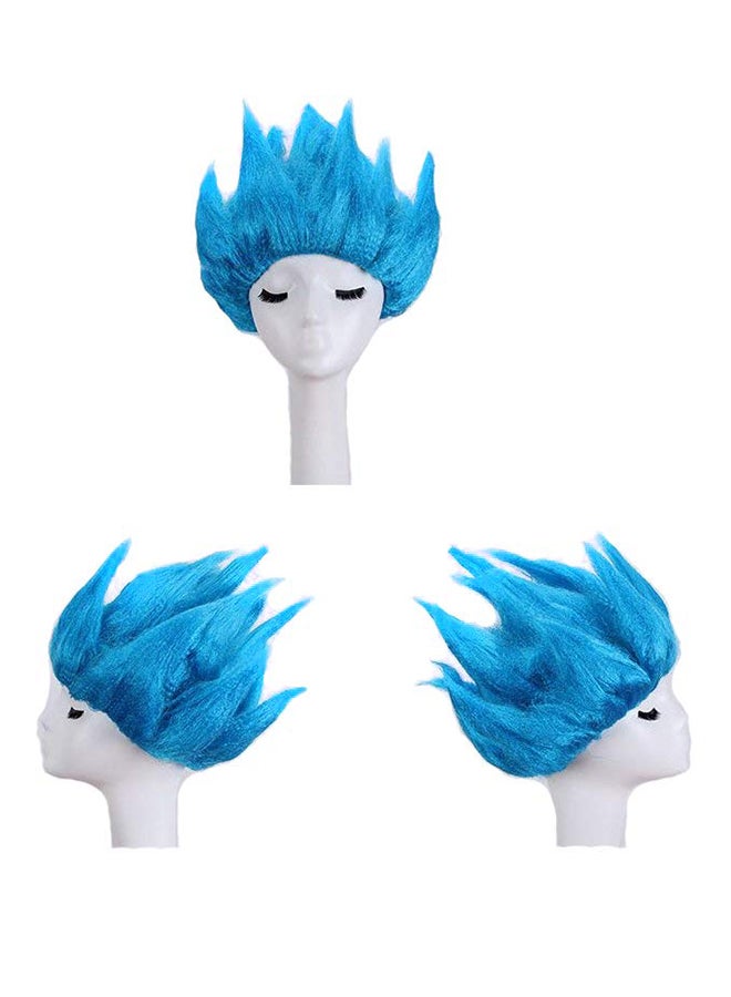 Generic Short Cosplay Wig Blue  - Image 2