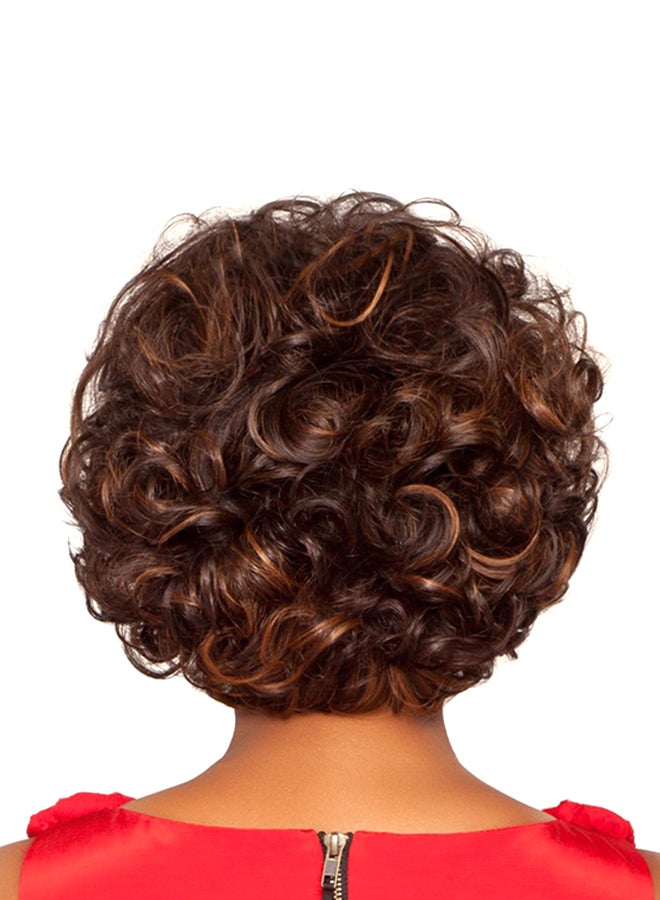 Generic Short Curly Fluffy Wig Brown  - Image 2