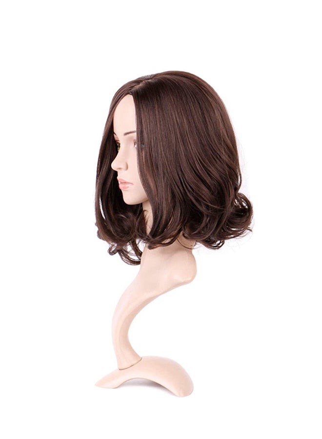 Generic Short Curly Synthetic Cosplay Wig Brown  - Image 1