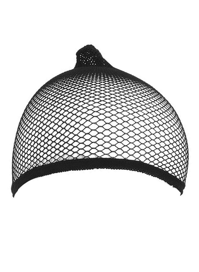 4-Piece Elastic Nylon Wig Caps Black - Image 1