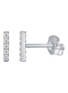 14K Gold Plated Dainty Mini Bar Stud Earrings