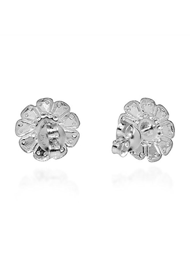 AeraVida 925 Sterling Silver Red Coral And Marcasite Style Earrings  - Image 3