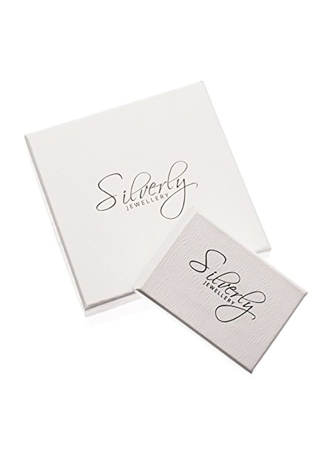 Silverly - 925 Sterling Silver Single Crystal Nose Stud - Image 1