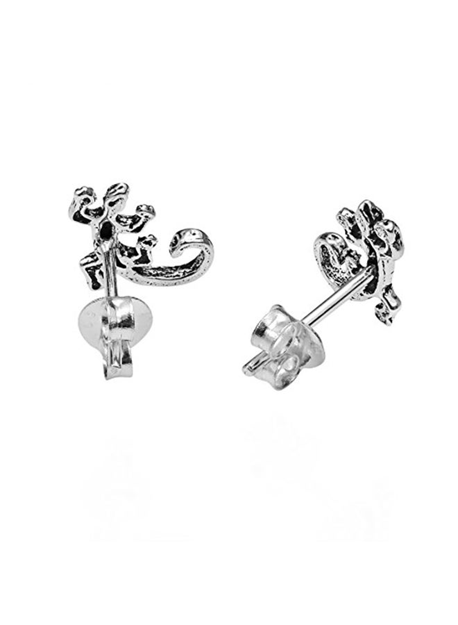 AeraVida 925 Sterling Silver Petite Gecko Lizard  Stud Earrings  - Image 3