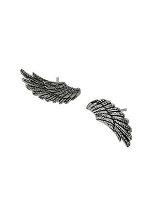 Sterling Silver Feather Wings Stud Earrings - v1551347353/N21537994A_1