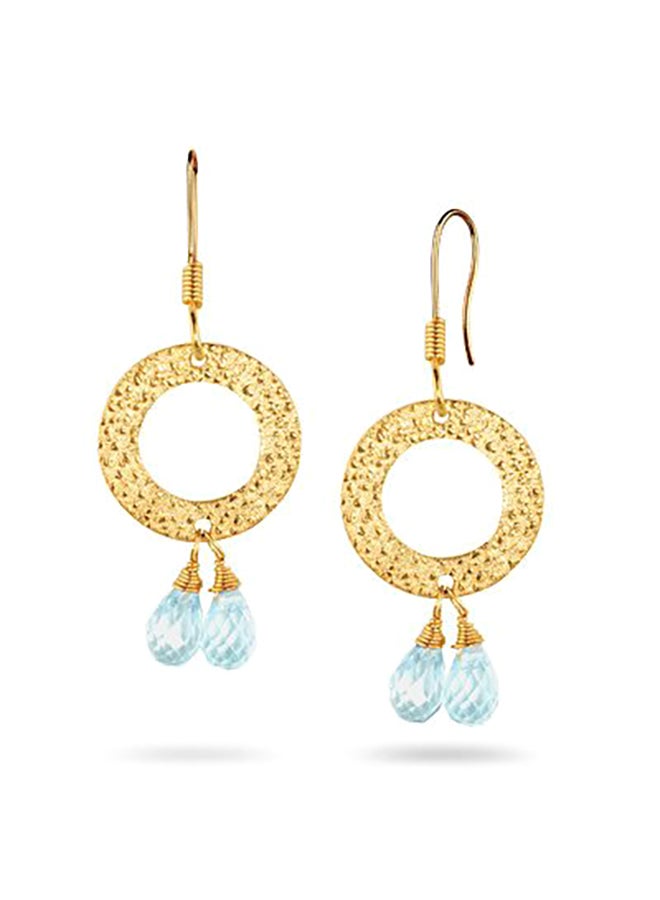 Studs Galore Sterling Silver 2 Carats Aquamarine Earrings - Image 3
