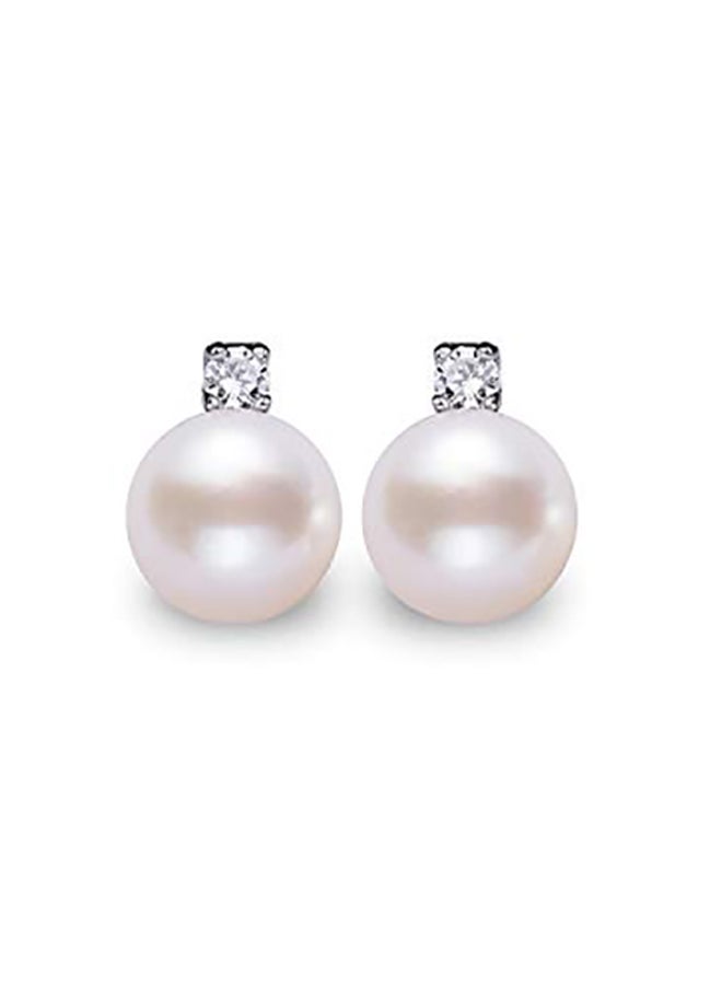 VIKI LYNN - Freshwater Pearl Stud Earrings - Image 1