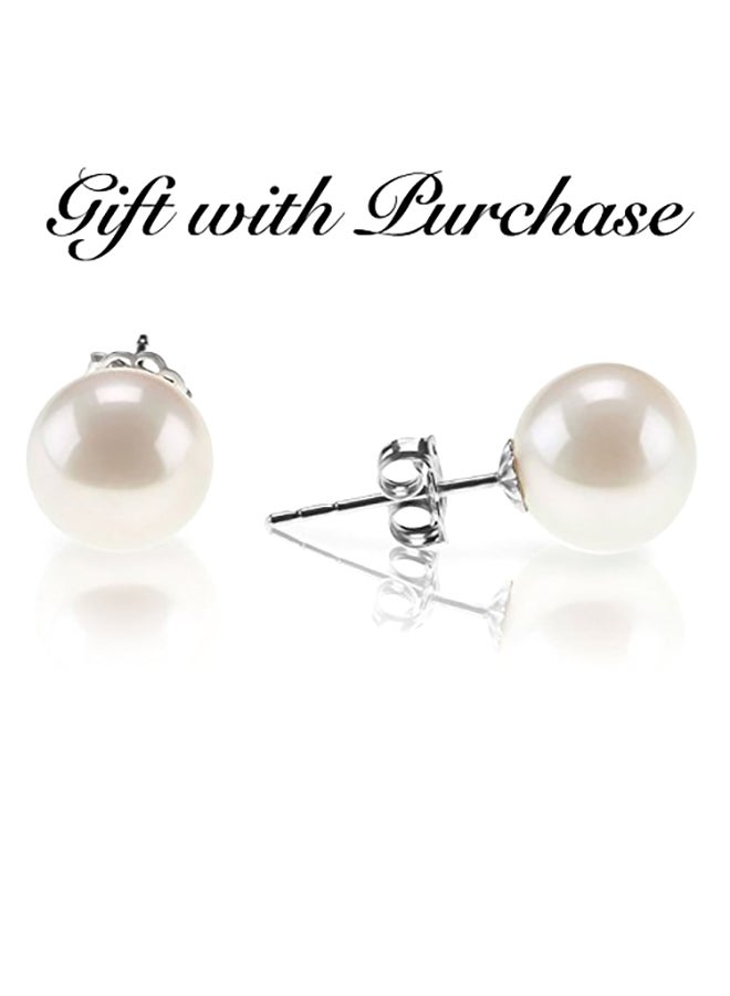 PAVOI - 14K Gold Plated Sterling Post Climber Arrow Ear Crawler Pearl Earrings Set - Image 1