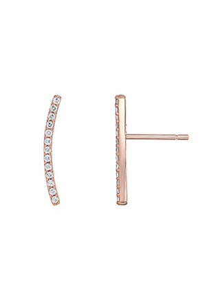 Sterling 14K Gold Plated Ear Crawler Cuff Ear Stud Rose - v1551347646/N21540661A_1
