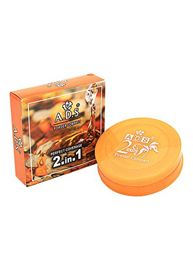 adbeni Ads Perfect Coverage 2In1 Compact Powder Free Laperla Kajal-Pppa Beige - Image 2