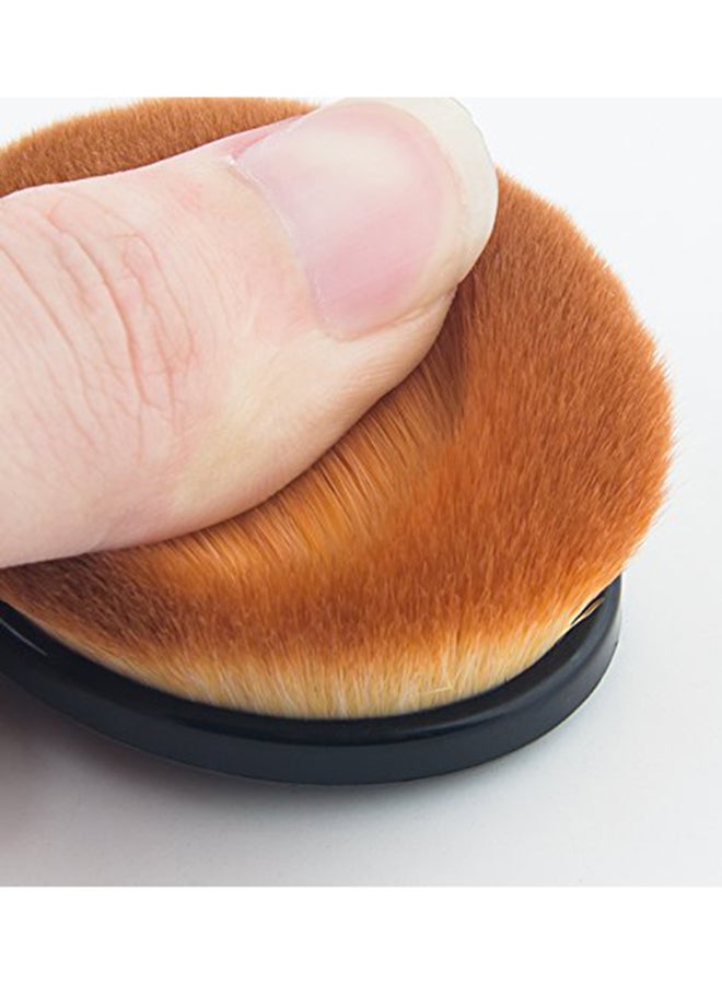 Tribecca 10-PieceProfessional Oval Makeup Brushes Set Black - Image 5